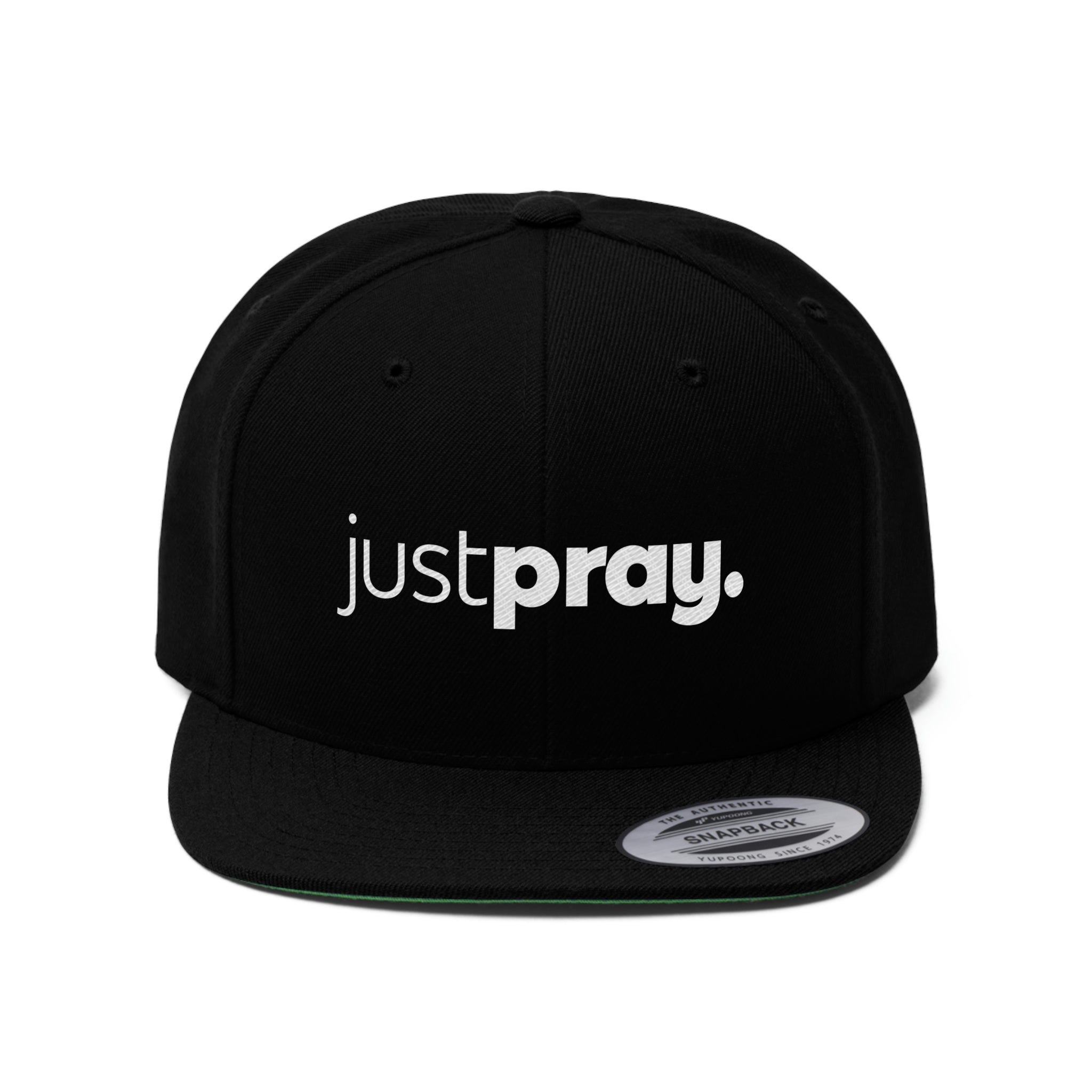 "Just Pray" Flat Bill Hat